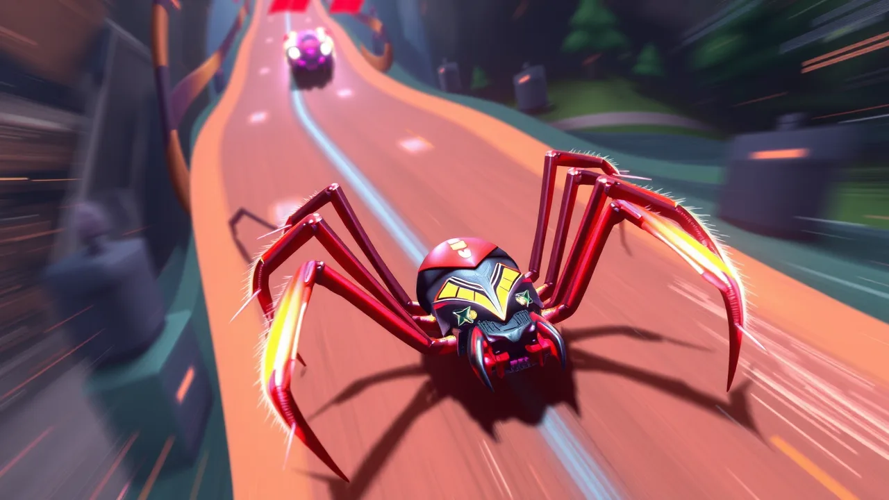 Experience the Thrilling Race in Spider Evolution Game image
