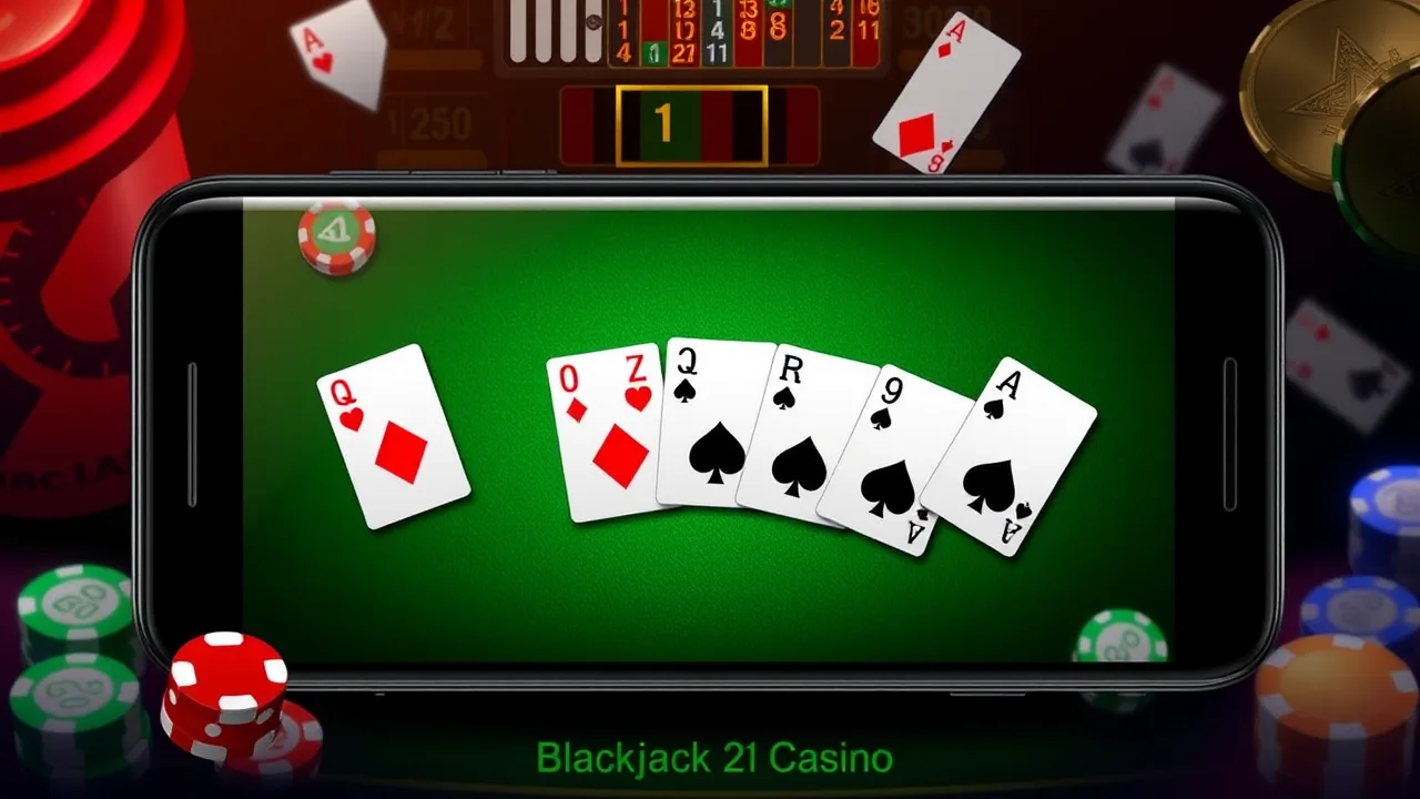 Experience the Excitement of BlackJack 21 Casino on Mobile image