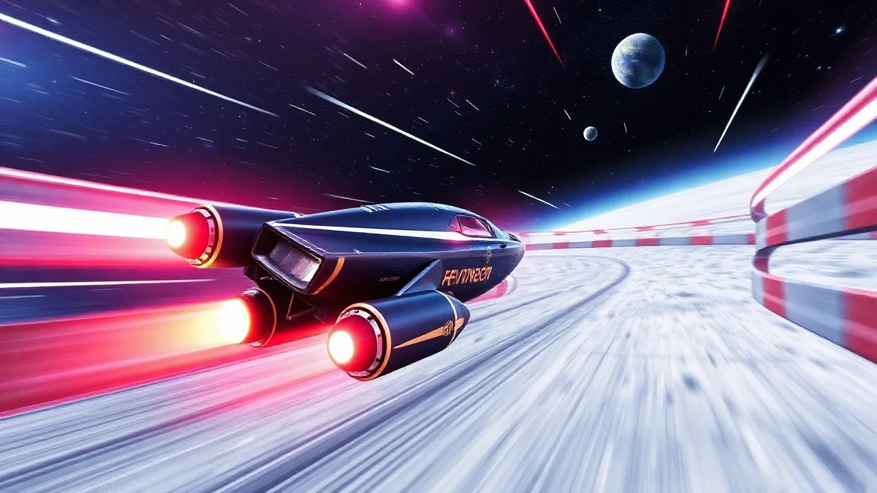Experience the Thrilling Space Race in XRacer 2 image