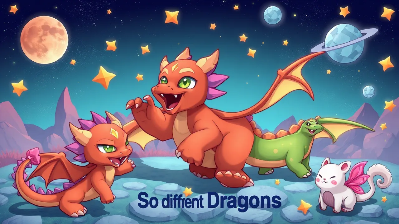 Discover the Exciting World of So Diffrent Dragons Clicker Game image