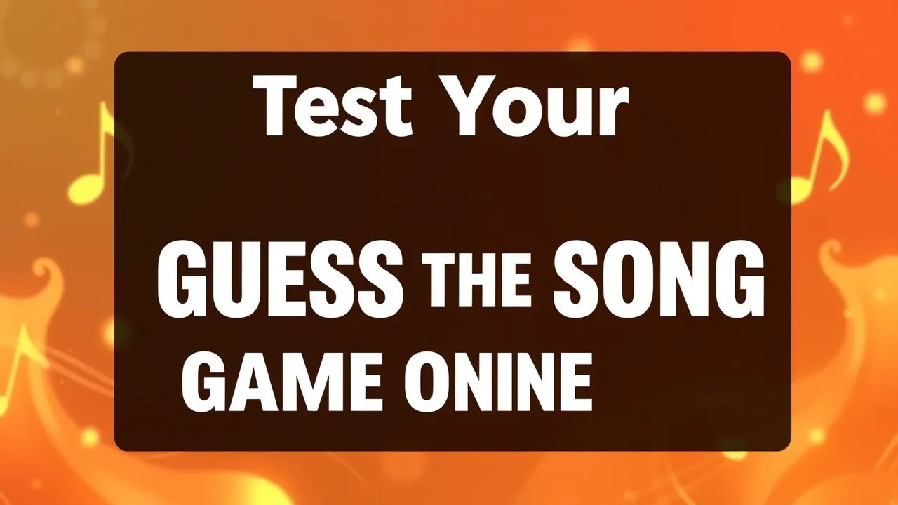 Test Your Music Skills with the Guess the Song Game Online image