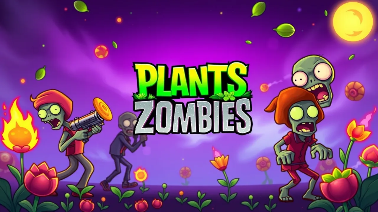 Exciting Shooting Action in Plants vs Zombies Not Blocked Game image