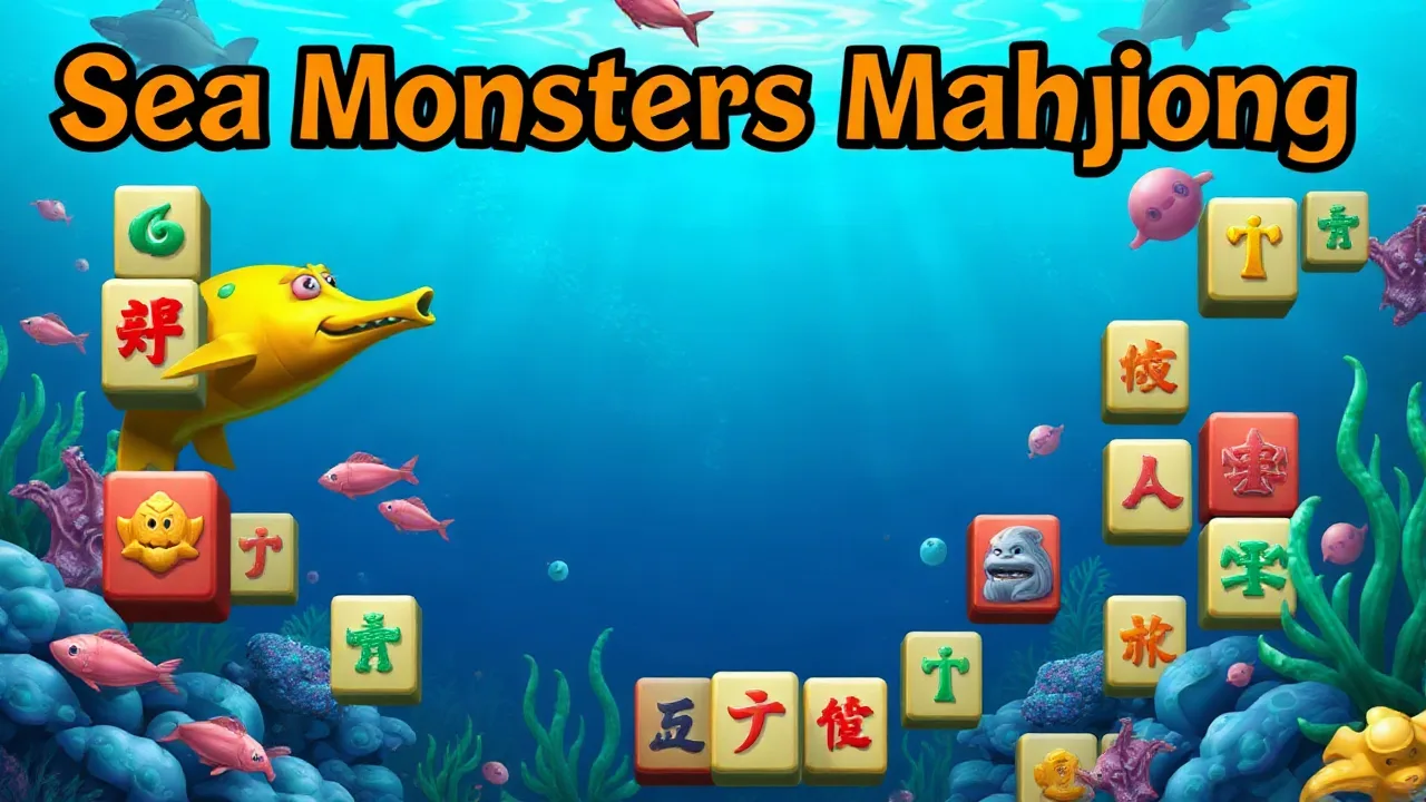 Discover the Exciting Puzzle of Sea Monsters Mahjong Free Online image