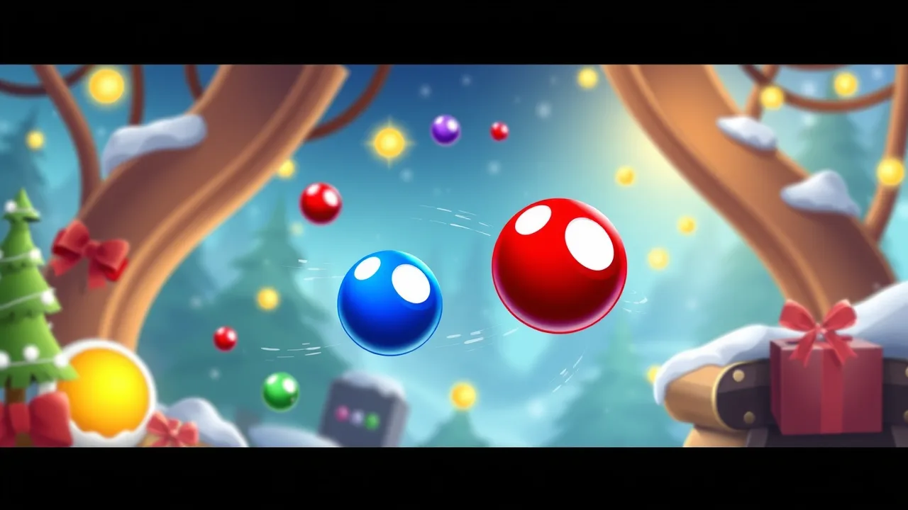 Exciting Adventure in Christmas Rush : Red and Friend Balls image