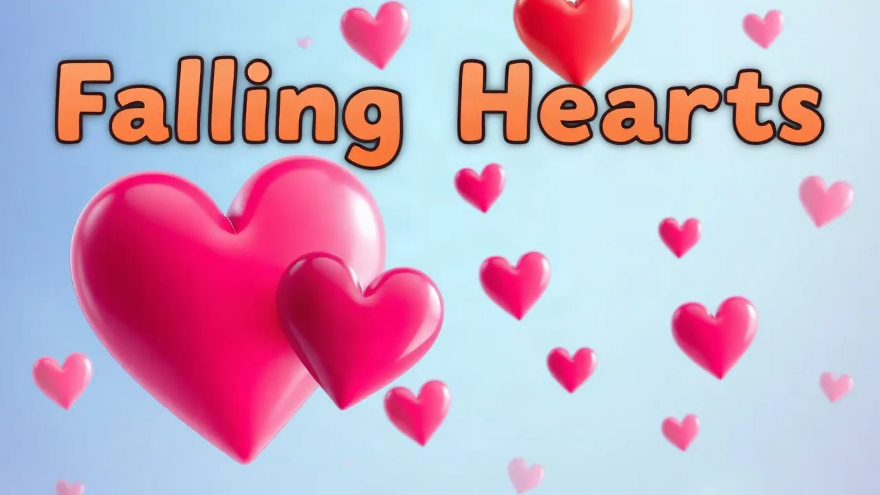 Discover the Fun of Falling Hearts Puzzle Game for Kids and Girls image