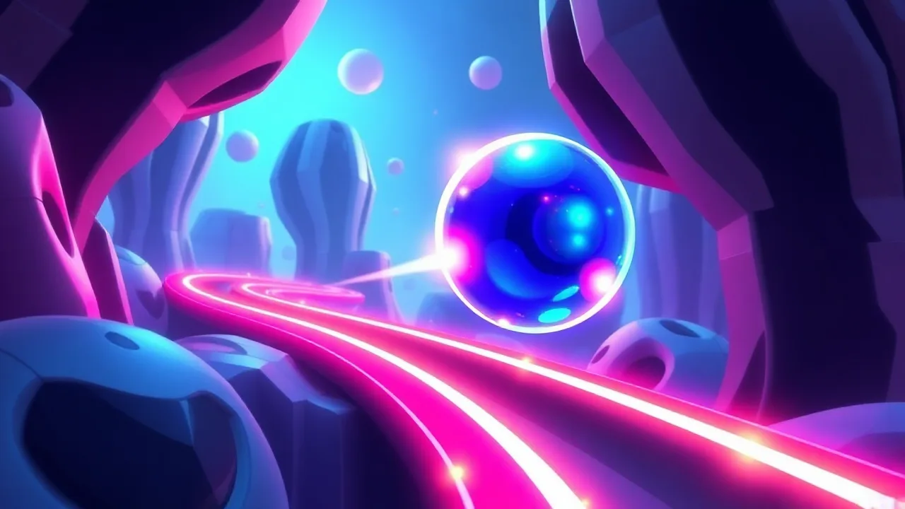 Experience the Excitement of Mystic Neon Ball Arcade Adventure image