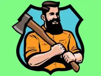 Woodcutter 3D image