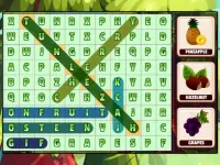 Word Search Fruits image
