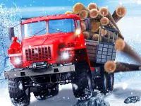 image bg Truck Driver Snowy Roads