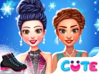Princess Winter Ice Skating Outfits image