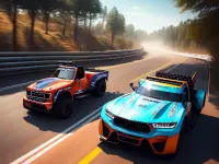 Top Down Truck Racing image