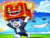 Escape from the Tsunami and Save Brainrot Original image