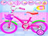Girl Bike Fix Washing Salon image