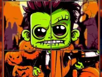 Franky & Vampire Halloween Puzzle image