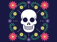 Colorful Skull Jigsaw image