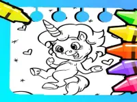 Magical Unicorn Coloring Pages image